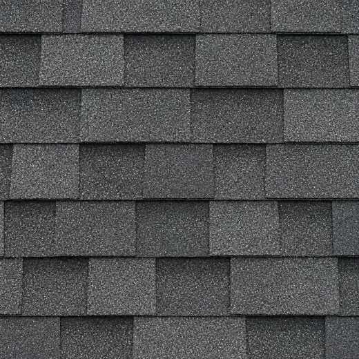 Close-up of architectural shingle roofing